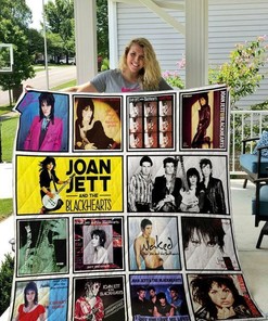 Joan Jett & The Blackhearts Quilt Blanket Bedding Set for Home Decoration and Family Gifts, Great for Rock Fans