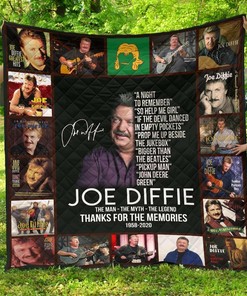 Joe Diffie Fan Gift Thank You For Your Memories Quilt Bedding Set Bedroom Decor, Gifts for Family