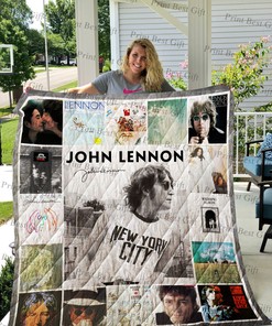 John Lennon Quilt Bedding Set, Perfect for Bedroom Decor and Family Gifts