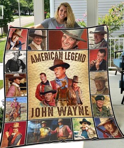 John Wayne Personalized Quilt Blanket Bedding Set for Home Decoration and Family Gifts
