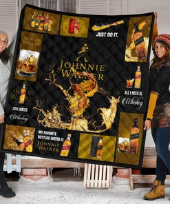 Johnnie Walker All I Need Is Whisky Gift Idea Quilt Bedding Set Bedroom Decor, Gifts for Family