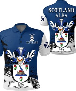 Jolly Scottish Family Crest Scotland Special Polo Shirt - Golf Shirt