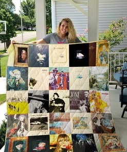 Joni Mitchell Quilt Bedding Set Blanket For Fans Bedroom Decor, Gifts for Family