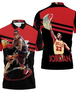 Jordan 23 Chicago Bulls 3D Polo Shirt