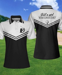 Just A Girl Who Loves Golf Short Sleeve Polo Shirt For Women