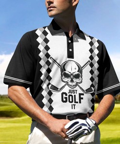 Just Golf It Skull Polo Shirt