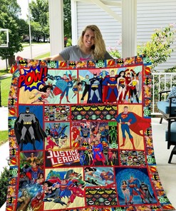 Justice League Quilt Bedding Set Blanket Gift Birthday Christmas Dc Movie Justice League Dc