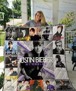 Justin Bieber Albums Cover Poster Quilt Bedding Set Blanket Bedroom Decor, Gifts for Family