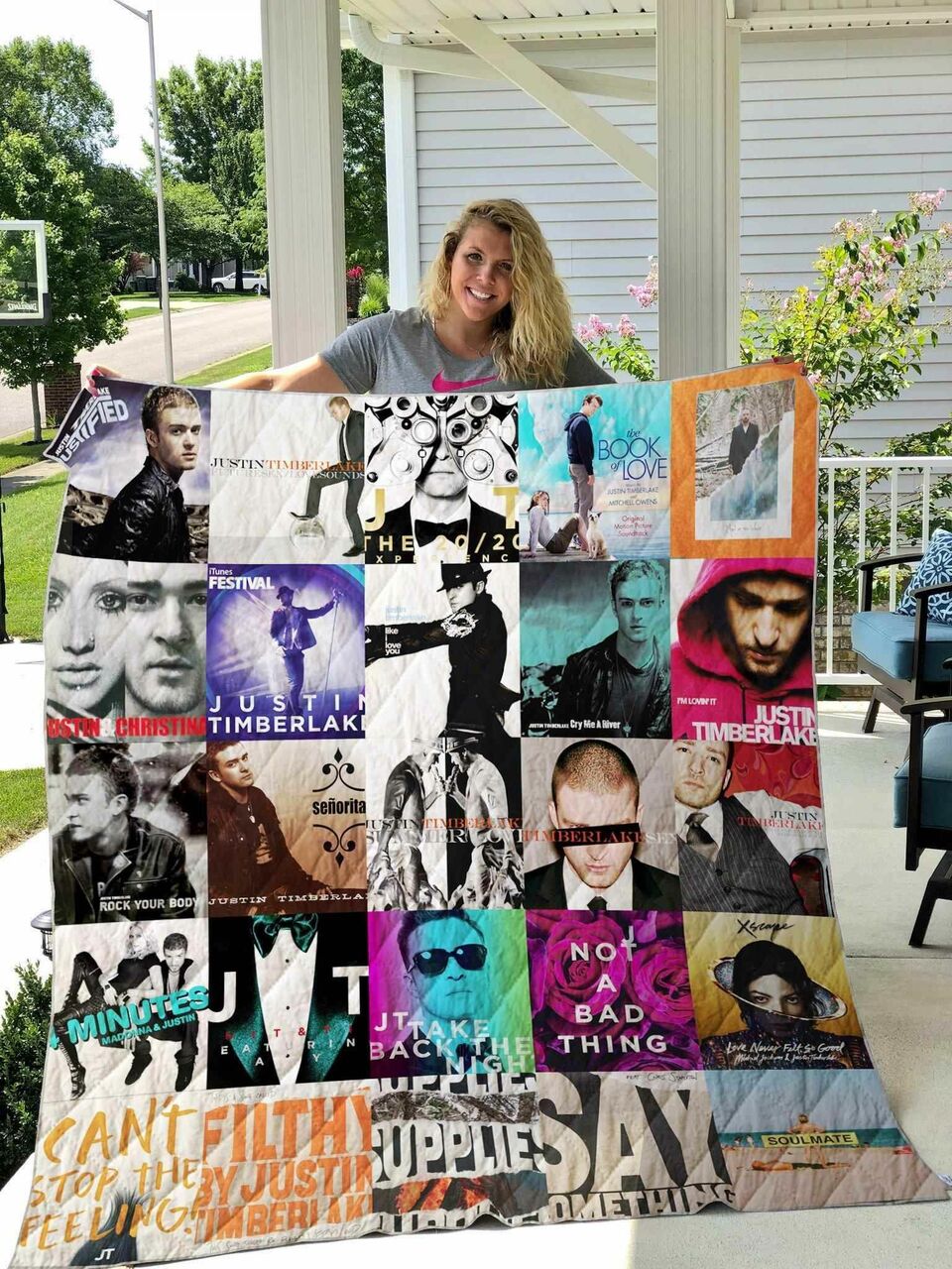 Justin Timberlake Personalized Quilt Bedding Set for Home Decoration and Gifts for Family