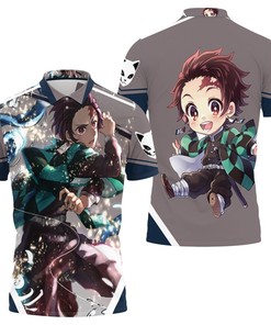 Kamado Tanjiro Kimetsu On Yaiba Fighting Polo Shirt