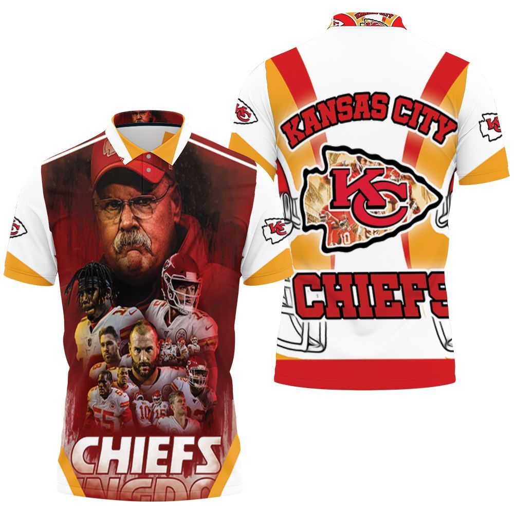 Kansas City Chefs Logo Afc West Division Champions Super Bowl 2021 3D Polo Shirt