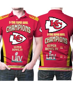 Kansas City Chiefs 2 Times Super Bowl Iv Champions 3D Printed Gift For Kansas City Chiefs Fan Polo Shirt