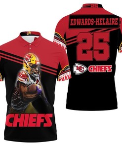 Kansas City Chiefs 26 Edwards Helaire Superbowl Champions 3D Polo Shirt