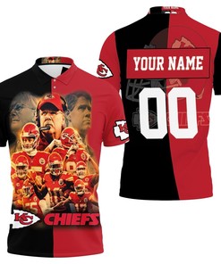 Kansas City Chiefs Afc West Champions Super Bowl 2021 Black & Red Personalized Polo Shirt