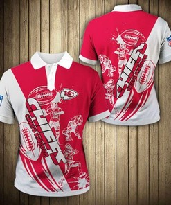 Kansas City Chiefs Casual 3D Polo Shirt Gift for NFL Fans