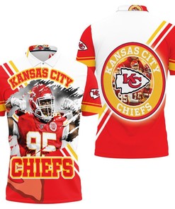 Kansas City Chiefs Chris Jones 95 For Fans 3D Polo Shirt