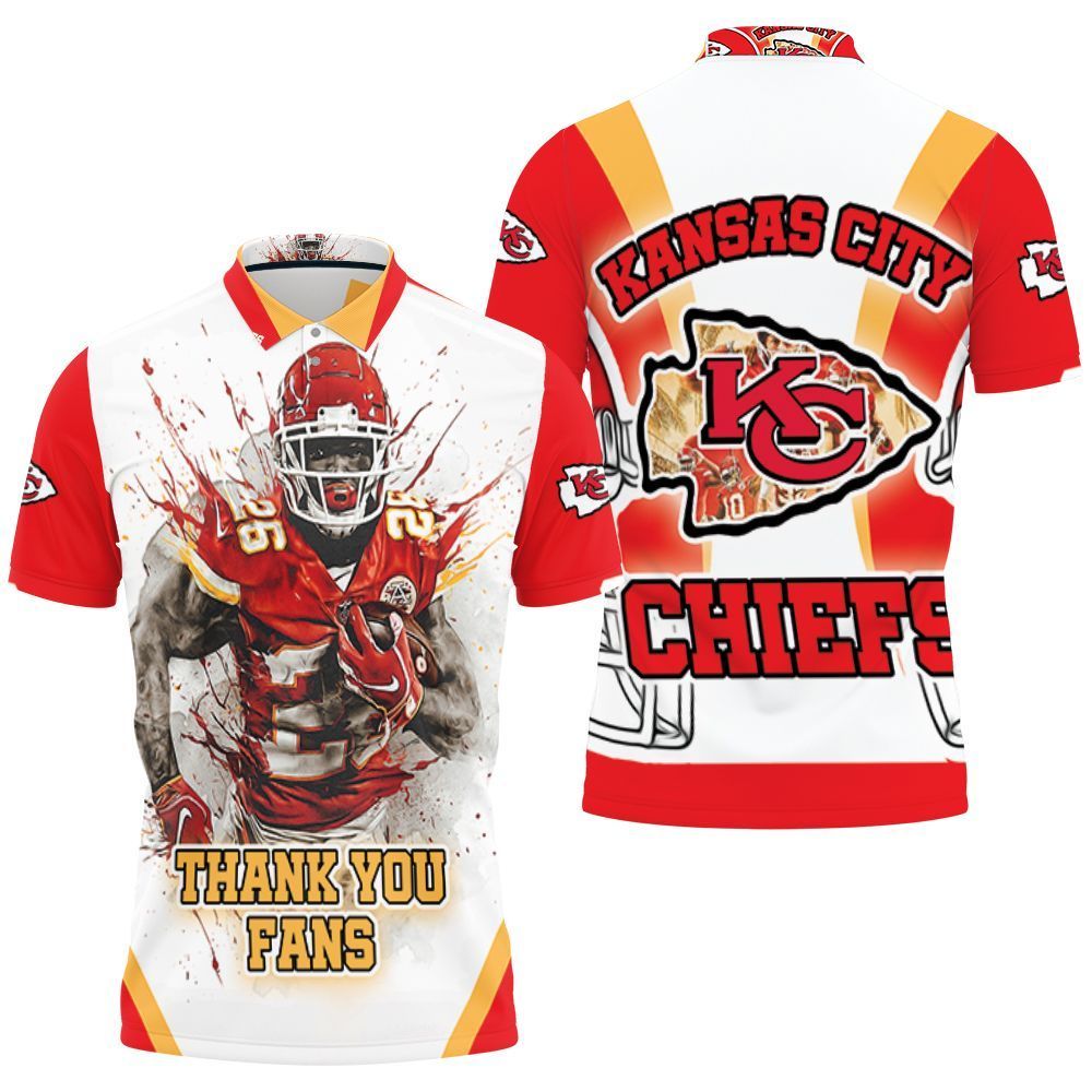 Kansas City Chiefs Damien Williams 26 For Fans 3D Polo Shirt