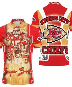Kansas City Chiefs Logo Super Bowl Champions 2021 Afc West Division 3D Polo Shirt