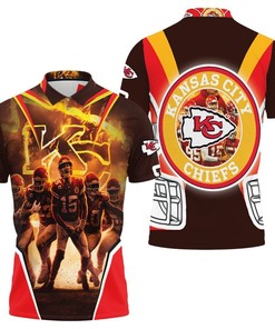 Kansas City Chiefs Mahomes 15 Hill 10 Kelce 87 Hardman 17 Edwards-Helaire 25 For Fans 3D Polo Shirt