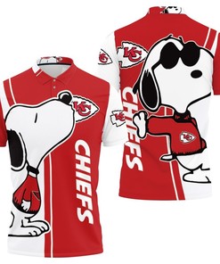Kansas City Chiefs Snoopy Lover 3D Printed Polo Shirt