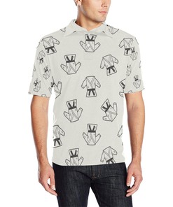 Karate Pattern Print Design 01 Men Polo Shirt