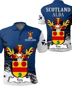 Kay Scottish Family Crest Scotland Special Polo Shirt - Golf Shirt