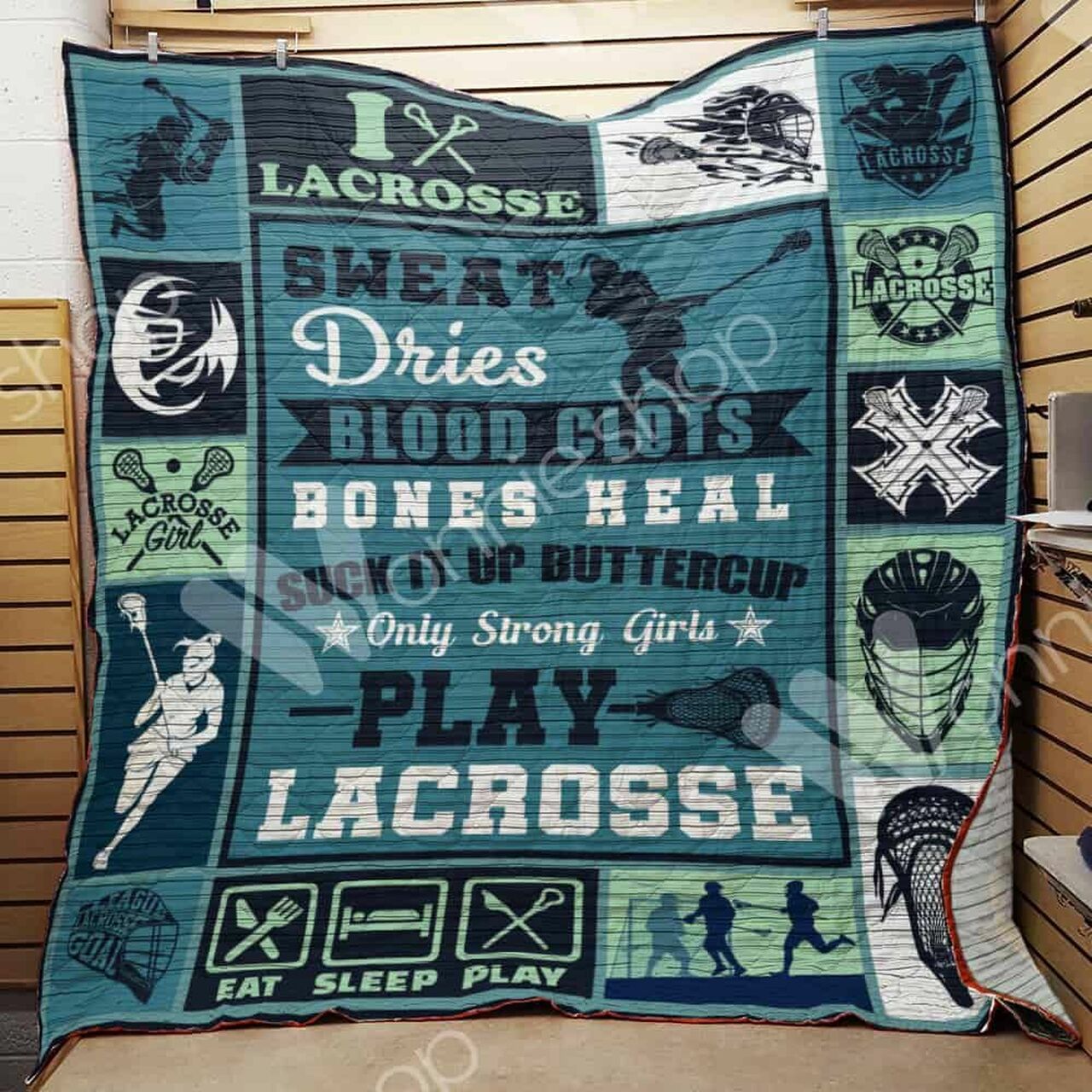 Keep Your Love for Lacrosse Alive with Quilt Bedding Set Blanket, Gifts for Family