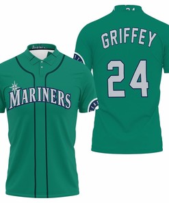 Ken Griffey Jr Seattle Mariners Northwest Green 2019 Jersey Inspired Polo Shirt