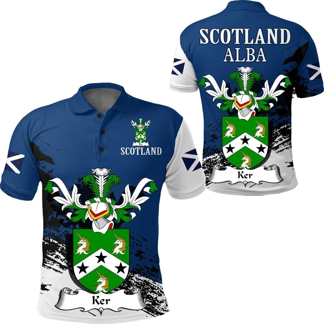 Ker Scottish Family Crest Scotland Special Polo Shirt - Golf Shirt