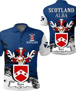 Kerr Scottish Family Crest Scotland Special Polo Shirt - Golf Shirt