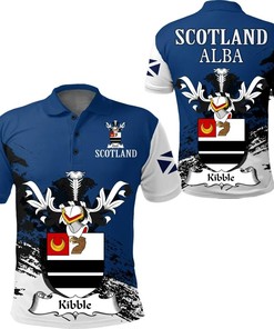 Kibble Scottish Family Crest Scotland Special Polo Shirt - Golf Shirt