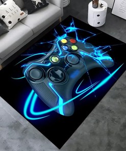 Kids Bedroom Washable Rug Video Game Gaming Area Rugs Living Room Mat