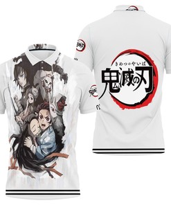 Kimetsu No Yaiba Anime Kamado Brothers Tanjiro And Nezuko Polo Shirt