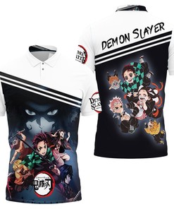 Kimetsu No Yaiba Team Nezukko Tanjiro Inosuke Polo Shirt