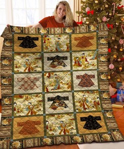 Kimono Quilt Bedding Set Bedroom Decor, Gifts for Family