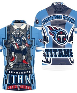 King Derrick Henry 22 Tennessee Titans Afc Sotuh Division Champions Super Bowl 2021 3D Polo Shirt