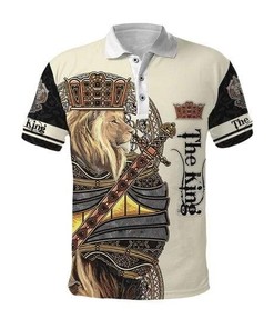 King Lion 3D Polo Shirt