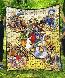 Kingdom Hearts Fans, Add Quilt Bedding Set Blanket to Your Bedroom Decor, Gifts for Family