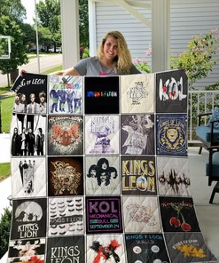 Kings Of Leon T-Shirt Quilt Bedding Set Blanket - Great for Bedroom Decor and Family Gifts