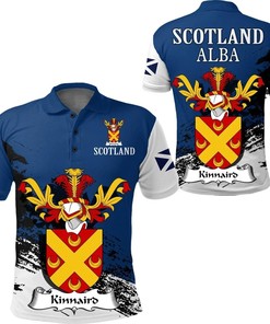 Kinnaird Scottish Family Crest Scotland Special Polo Shirt - Golf Shirt
