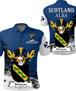 Kinnear Scottish Family Crest Scotland Special Polo Shirt - Golf Shirt