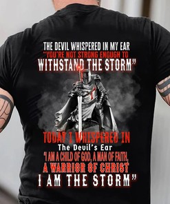 Knight Templar Child Of God T-Shirt - Christian Warrior Of Christ Shirt