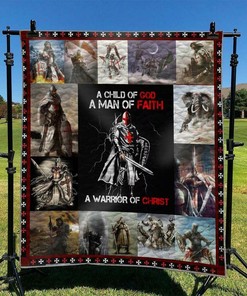Knight Templar Personalized Quilt Bedding Set for Bedroom Decor and Family Gifts