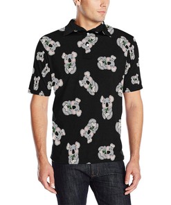 Koala Pattern Print Design 05 Men Polo Shirt