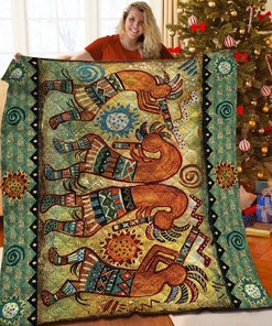 Kokopelli Quilt Bedding Set Bedroom Decor, Gifts for Family