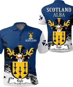 Kyle Scottish Family Crest Scotland Special Polo Shirt - Golf Shirt