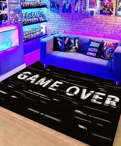 LUCKYLEI Game Area Rug with Player Controller Print