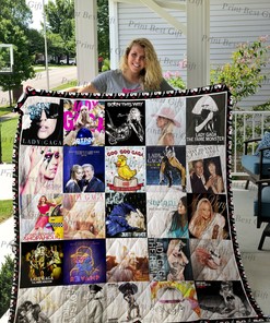 Lady Gaga Albums Cover Poster Quilt Bedding Set - Great for Bedroom Decor and Family Gifts