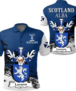 Lamont Scottish Family Crest Scotland Special Polo Shirt - Golf Shirt