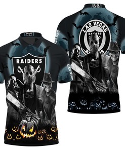 Las Vegas Raiders Halloween Horror T Shirt Hoodie 3D Polo Shirt